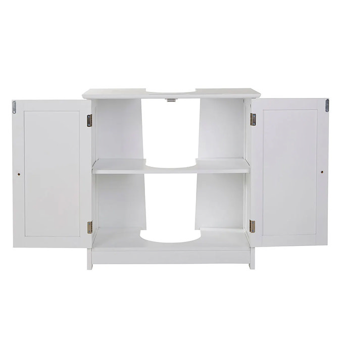 White Wood Under Sink Cabinet - 2402060  Feature Large Image