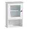 White Wood Wall Cabinet with Single Glass Door - 2402057 Large Image