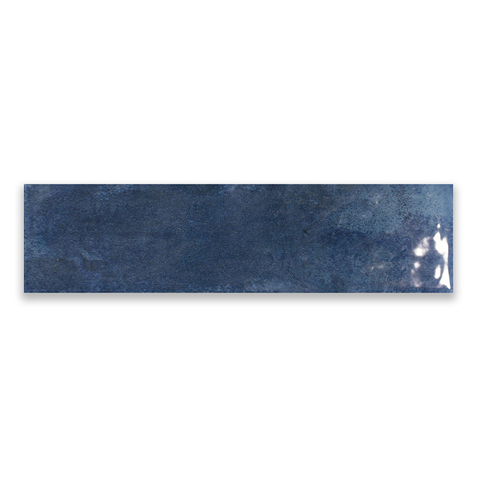 Willaton Rustic Blue Gloss Wall Tiles 65 x 250mm