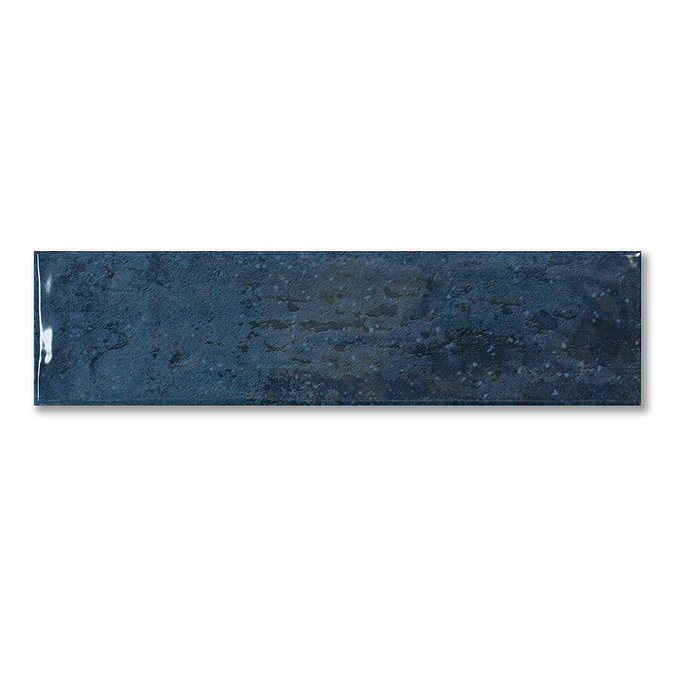 Willaton Rustic Blue Gloss Wall Tiles 65 x 250mm