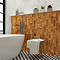 Willaton Rustic Brown Gloss Wall Tiles 65 x 250mm