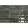 Willaton Rustic Forest Green Gloss Wall Tiles 65 x 250mm