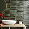 Willaton Rustic Forest Green Gloss Wall Tiles 65 x 250mm