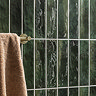 Willaton Rustic Green Gloss Wall Tiles 65 x 250mm