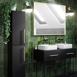 Willaton Rustic Green Gloss Wall Tiles 65 x 250mm