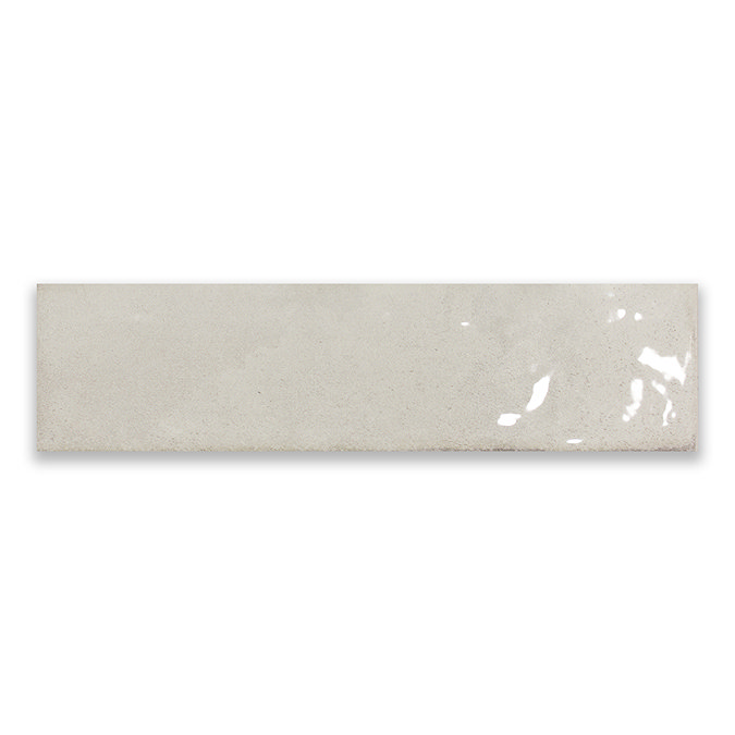 Willaton Rustic White Gloss Wall Tiles 65 x 250mm