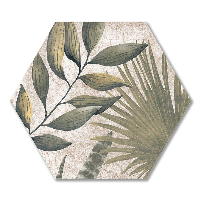 Willowbrook Botanic Hexagon Wall and Floor Tiles - 225 x 259mm