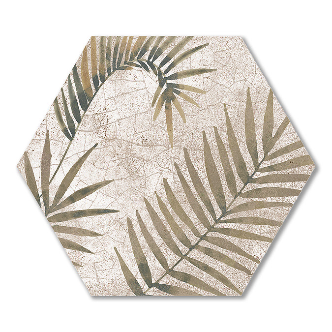 Willowbrook Botanic Hexagon Wall and Floor Tiles - 225 x 259mm
