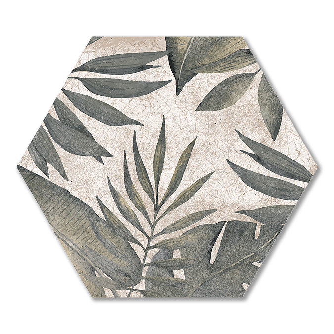 Willowbrook Botanic Hexagon Wall and Floor Tiles - 225 x 259mm