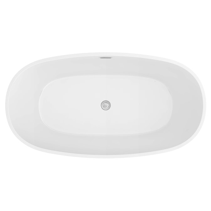 Wincenzo Curved Freestanding Bath – 1700 x 850mm, Matt Blue
