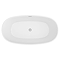 Wincenzo Curved Freestanding Bath – 1700 x 850mm, Matt Blue