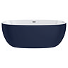 Wincenzo Curved Freestanding Bath – 1700 x 850mm, Matt Blue