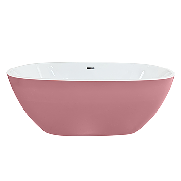 Wincenzo Curved Freestanding Bath – 1700 x 850mm, Matt Pink