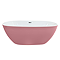 Wincenzo Curved Freestanding Bath – 1700 x 850mm, Matt Pink