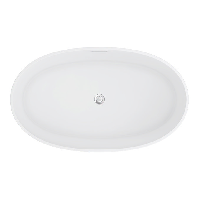 Wincenzo Small Curved Freestanding Bath – 1400 x 810mm Gloss White