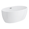 Wincenzo Small Curved Freestanding Bath – 1400 x 810mm Gloss White