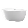 Wincenzo Small Curved Freestanding Bath – 1400 x 810mm Gloss White