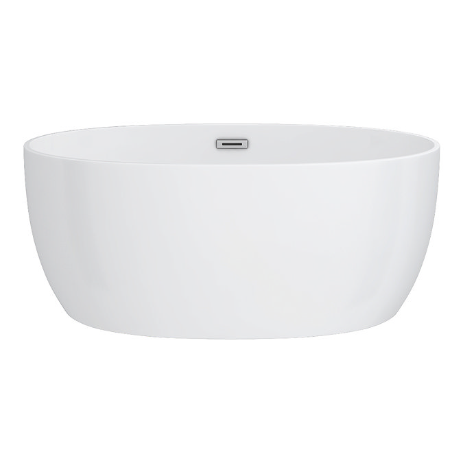 Wincenzo Small Curved Freestanding Bath – 1400 x 810mm Gloss White