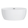 Wincenzo Small Curved Freestanding Bath – 1400 x 810mm Gloss White