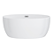 Wincenzo Small Curved Freestanding Bath – 1400 x 810mm Gloss White