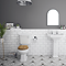 Winchester 2TH Traditional Bathroom Suite (incl. Basin Taps + Luxury Cistern Lever)