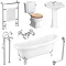 Winchester Complete Roll Top Bathroom Package (1710mm) - 1TH Basin Large Image