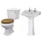 Winchester Traditional Free Standing Double Ended Roll Top Bath Suite Feature Large Image