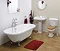Winchester Traditional Free Standing Double Ended Roll Top Bath Suite Large Image