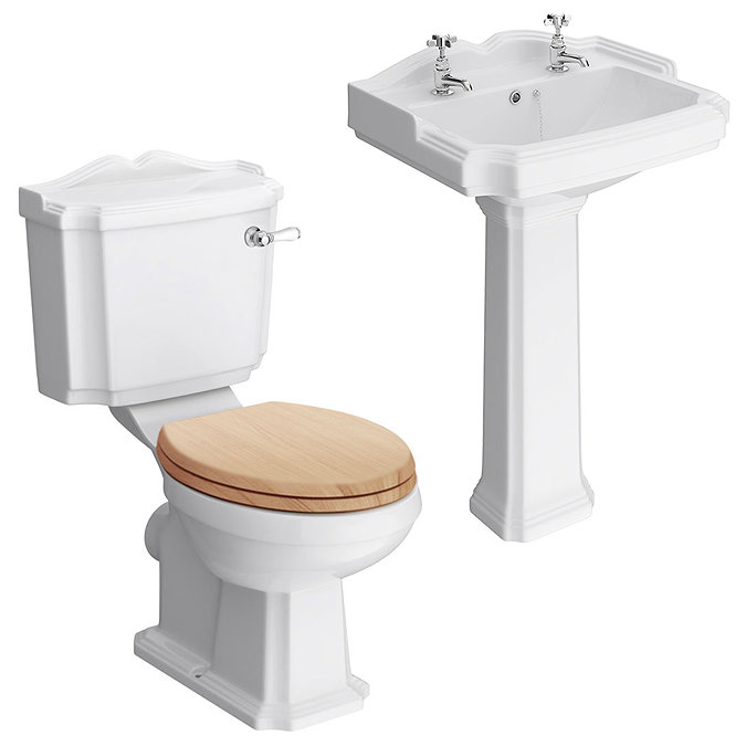 Winchester Traditional Free Standing Roll Top Slipper Bathroom Suite (1550mm)  Standard Large Image