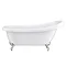 Winchester Traditional Free Standing Roll Top Slipper Bathroom Suite (1550mm) Feature Large Image