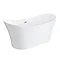 Windsor Sorrento 1720 x 790mm Modern Double Ended Freestanding Bath Profile Large Image