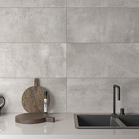 Winslow Decor Grey Stone Effect Wall Tiles - 360 x 800mm