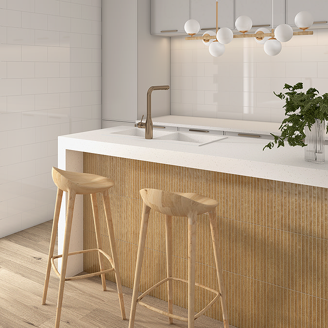 Winston Matchstick Amber Wall Tiles - 150 x 300mm