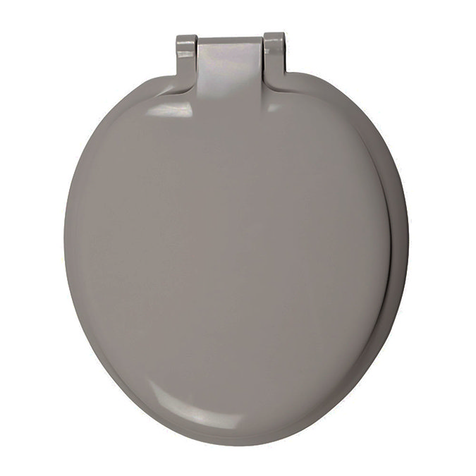 Wiquin Celmac Heavy Duty Double Flap Toilet Seat - Grey  Profile Large Image