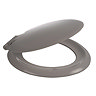 Wiquin Celmac Heavy Duty Double Flap Toilet Seat - Grey Large Image