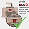 Wirquin Flamenco Lock+ Toilet Seat with Stainless Steel Hinges  Profile Large Image