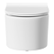 Wirquin Initio 1m Wall Hung WC Frame Inc. Chrome Plate + Toilet with Slim Soft Close Seat