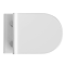 Wirquin Initio 1m Wall Hung WC Frame Inc. Chrome Plate + Toilet with Slim Soft Close Seat