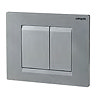 Wirquin Initio Compact WC Frame with Chrome Push Plate  Profile Large Image
