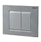 Wirquin Initio Compact WC Frame with Chrome Push Plate Profile Large Image