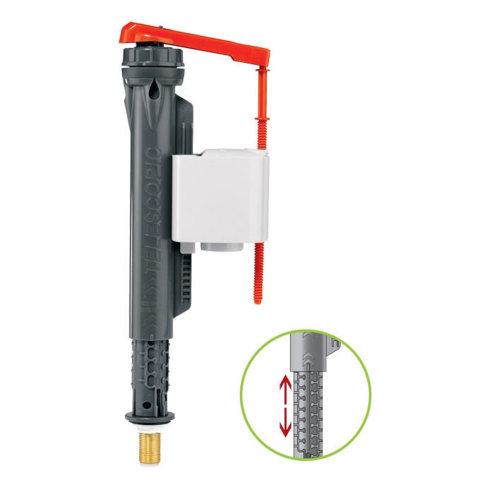 Wirquin Jollyfill Telescopic Bottom Entry Inlet Valve with Brass Tail Large Image