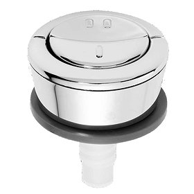 Wirquin Jollyflush Dual Flush Chrome Push Button Large Image