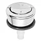 Wirquin Jollyflush Dual Flush Chrome Push Button Large Image