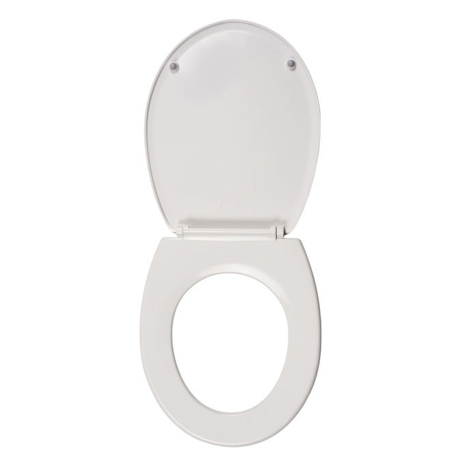 Wirquin Melody Lock+ Toilet Seat with Stainless Steel Hinges In Bathroom Large Image