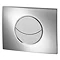 Wirquin Moon Dual Flush Plate - Shiny Chrome Large Image