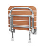 Wood Effect Folding Shower Seat with Legs  Profile Large Image