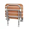 Wood Effect Folding Shower Seat with Legs  Profile Large Image