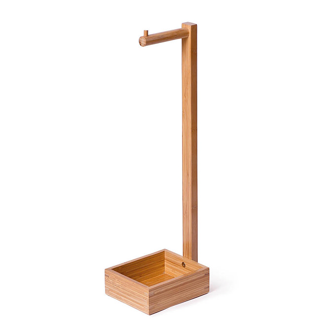 Wooden Freestanding Toilet Roll Holder Bamboo  Profile Large Image