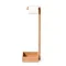 Wooden Freestanding Toilet Roll Holder Bamboo  In Bathroom Large Image