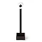 Wooden Freestanding Toilet Roll Holder Dark Oak Standard Large Image